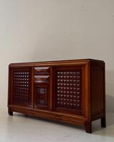 1940’s French Sideboard in Walnut & Mahogany. Dim = 190 x 51 x 105 cm