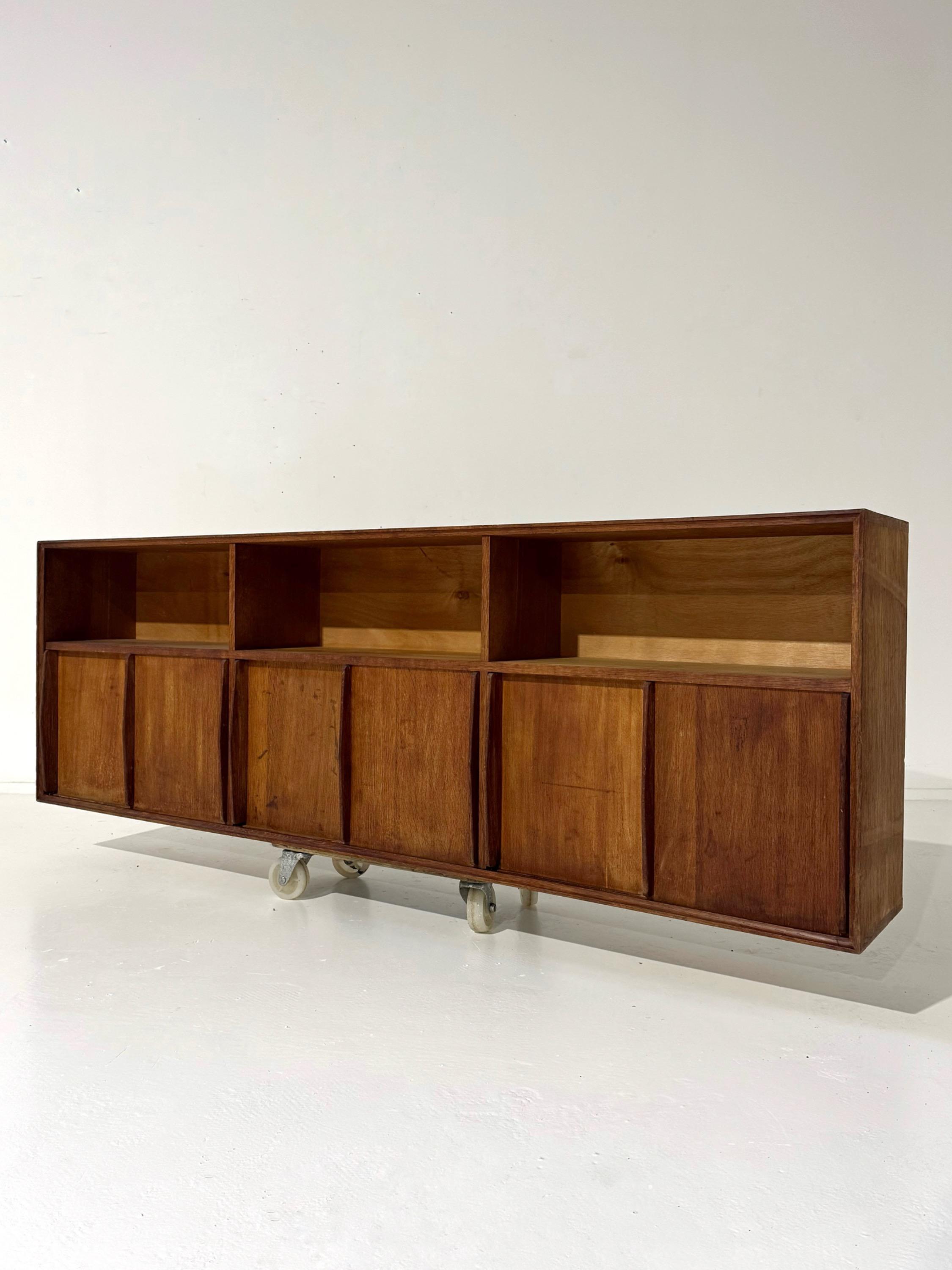 1950’s Big French OakbWall Mounted Cabinet