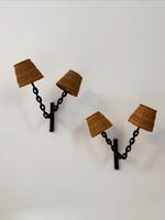 1950’s Pair of French Wall Lamps