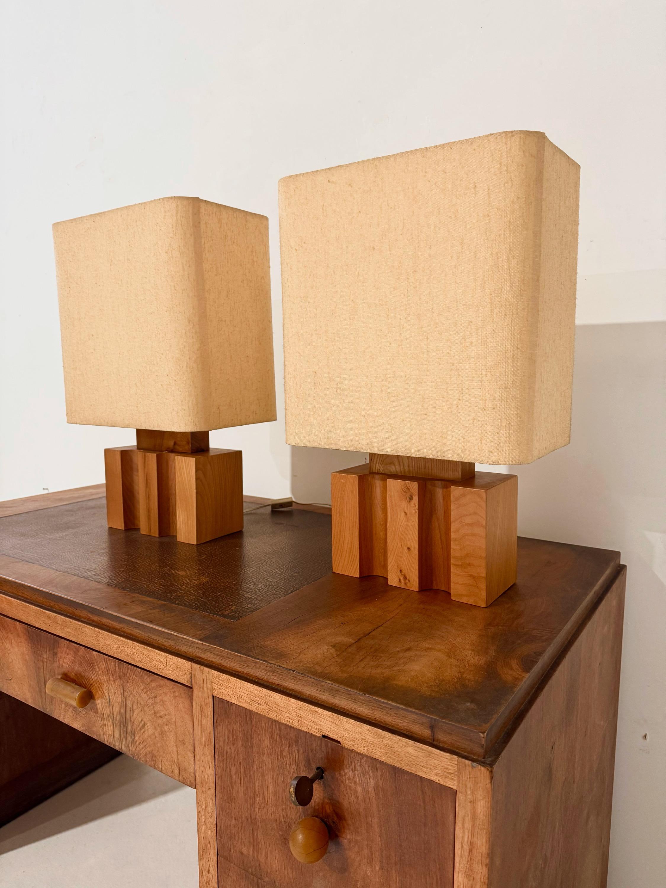 A Pair Of French Table Lamps By Maison Regain 1970