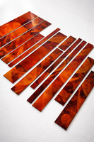 Amazing French Wall Decor Composed of 13 Big Enamelled lava stones Plates 1960’