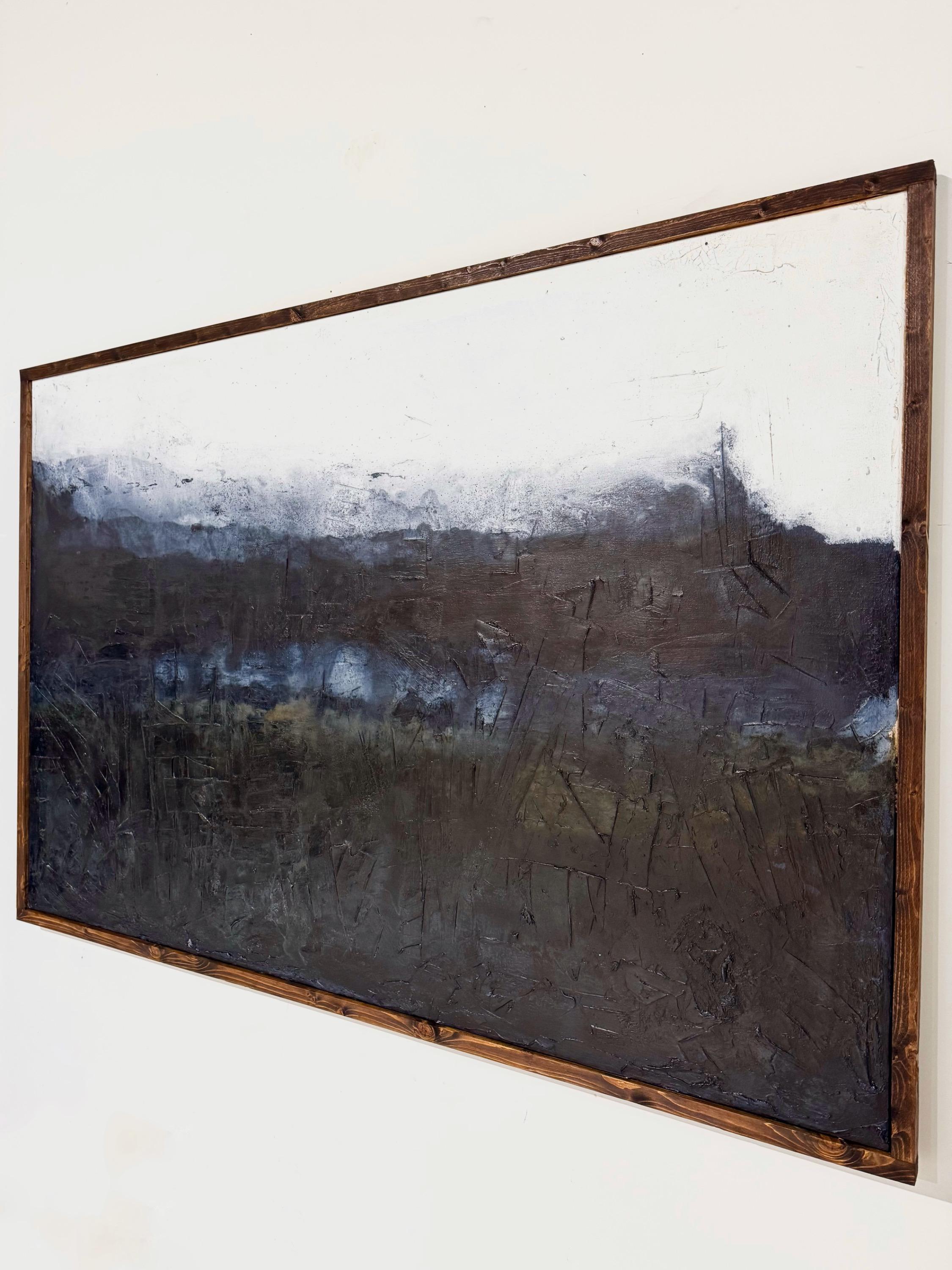 Big Abstract Painting  « we Don’t Know Anything… » Number 17 Personal Work 2025 Dim = 202 x 138 cm