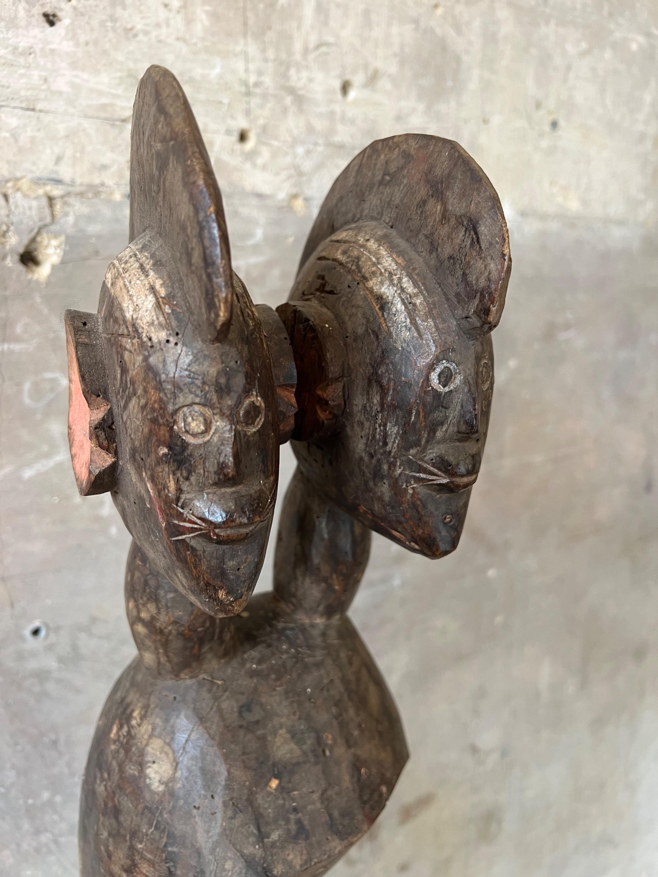 Big Mumuye Alagana Statues, Nigeria Bénue Valley. H = 120 / 110 / 98 cm