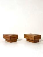 Big Pair Of French Bedsides Tables by Maison Regain Circa 1970