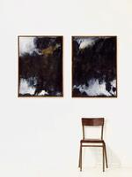 Diptych Abstract Paintings.