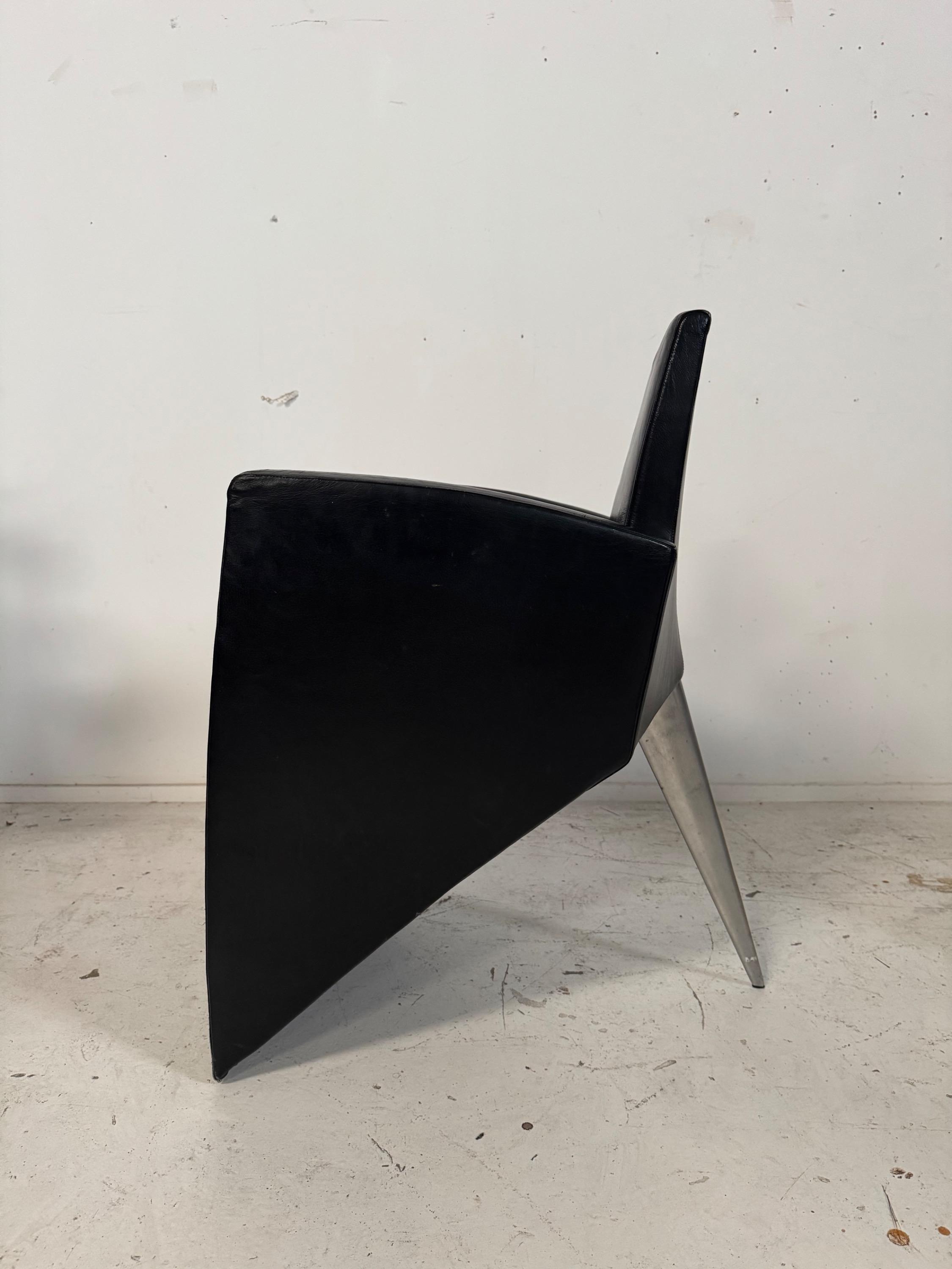 J. Lang armchair, designed in 1987 by Philippe Starck for Driade Aleph.  Very Good original Condition 
