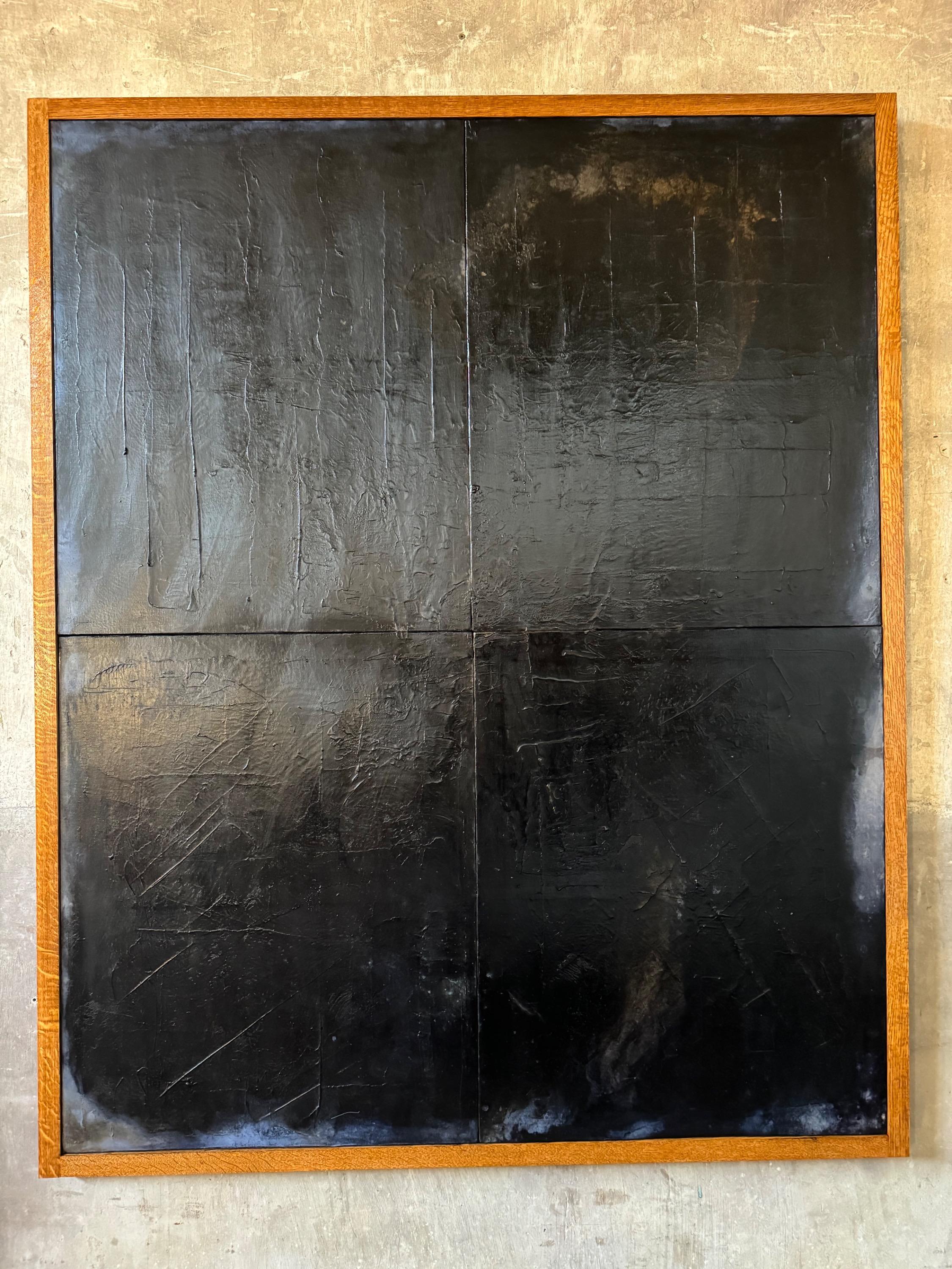 Large Abstract Painting, New Series « The Paths… » 2024. Dim = 170 x 138  cm Personal Work 
