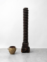 Like a Totem …  Big 17th Century French Oak Screw  With Nice Time Patina Dim= 199 x 36 x 38 cm